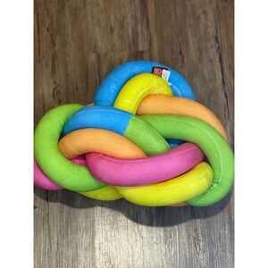 NeeDoh Knot Ball Fidget Toy for Kids Sensory Colorful Braided Neon Stress Relax